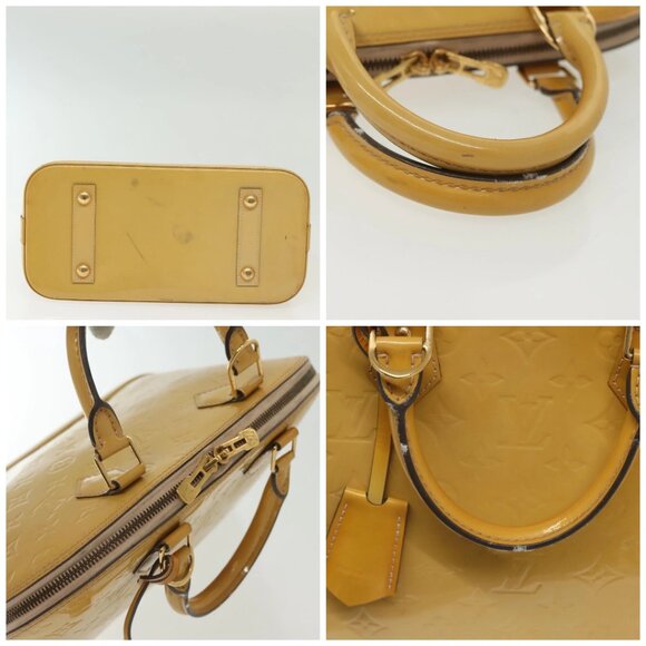 LOUIS VUITTON Monogram Vernis Alma PM Hand Bag Rose Angelique M90062 Auth 14046 - Picture 15 of 16